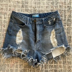 Show me your mumu jean shorts high waisted